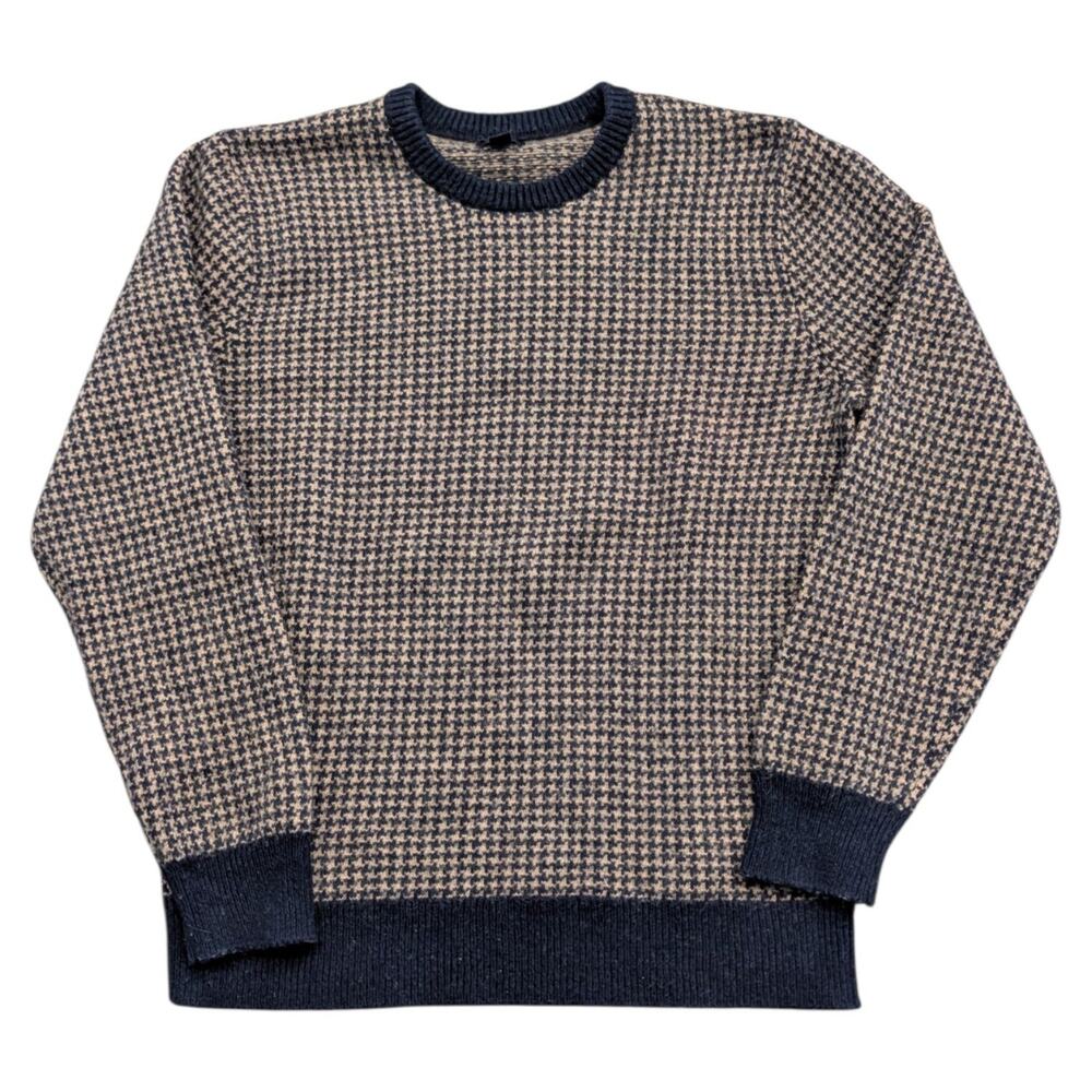Modern J Crew Houndstooth Crewneck Sweater